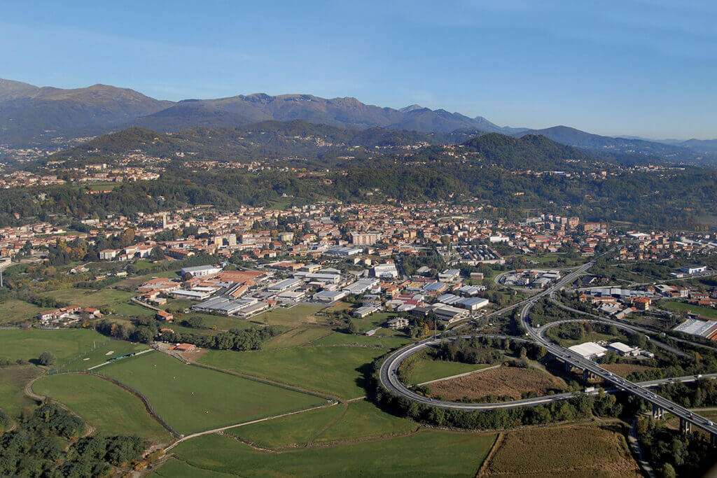 Biella, lo svincolo della “superstrada” all’uscita di Chiavazza